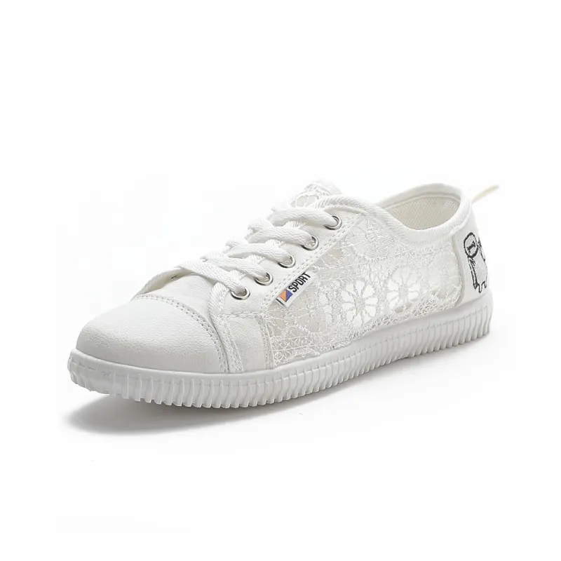 REIHUNG Casual Shoes Women's Low Top White-1