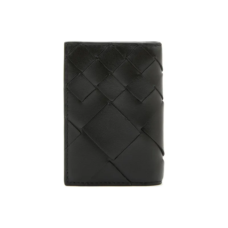 Bottega Veneta Leather Wallet Men's Black-1