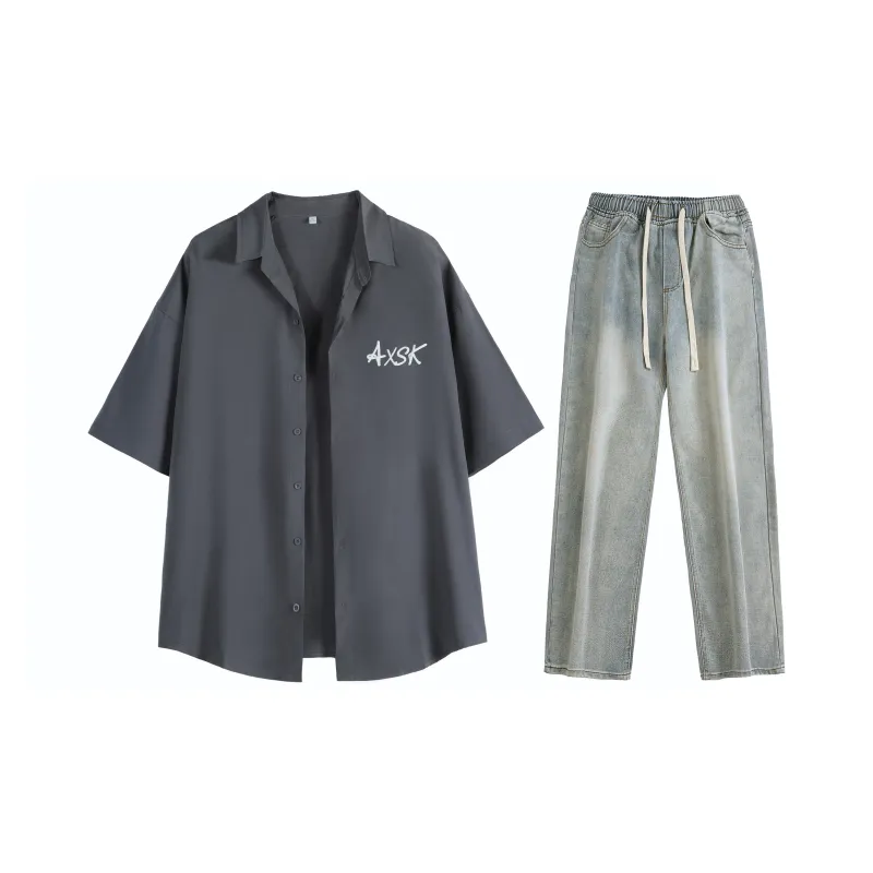 A.X.S.K Shirt Matching Set Unisex-39