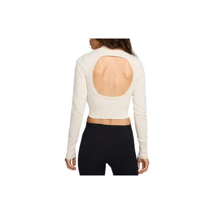 Nike Sportswear Chill Knit Women's Slim Long-Sleeve Cropped Sweater 1/2-Zip Top-1