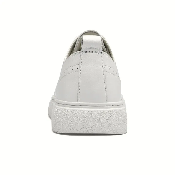 Extravagant Anti Slip Wear Resistant Lightweight Breathable Low Top Skateboard Shoes Men's White-3