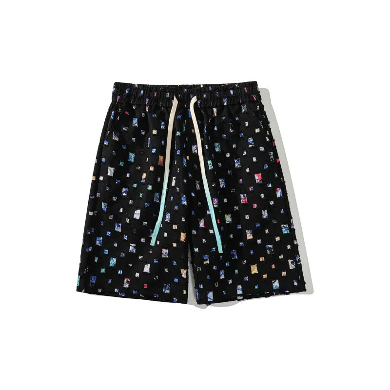 PAINT STAIN Casual Shorts Unisex-7