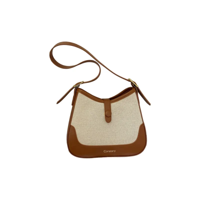 CORE BIRD PU Shoulder Bag Crossbody Bag Shoulder Bag Regular Women's White/Black/Light Brown/Brown-0
