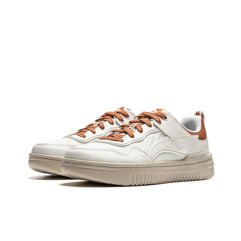 LiNing Qingyun Cushioning Anti-Slip And Wear-Resistant Rebound Low-Top Casual Shoes Women's Ecru-3
