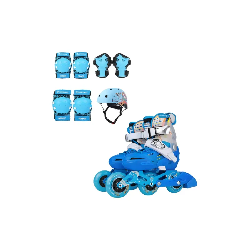 FLYING EAGLE Roller Skate Set ABS Hard Shell \ EPS Foam Casual, Commuting Unisex 28 32 S\M Black, Blue, Pink-3