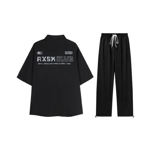 A.X.S.K Shirt Matching Sets Unisex