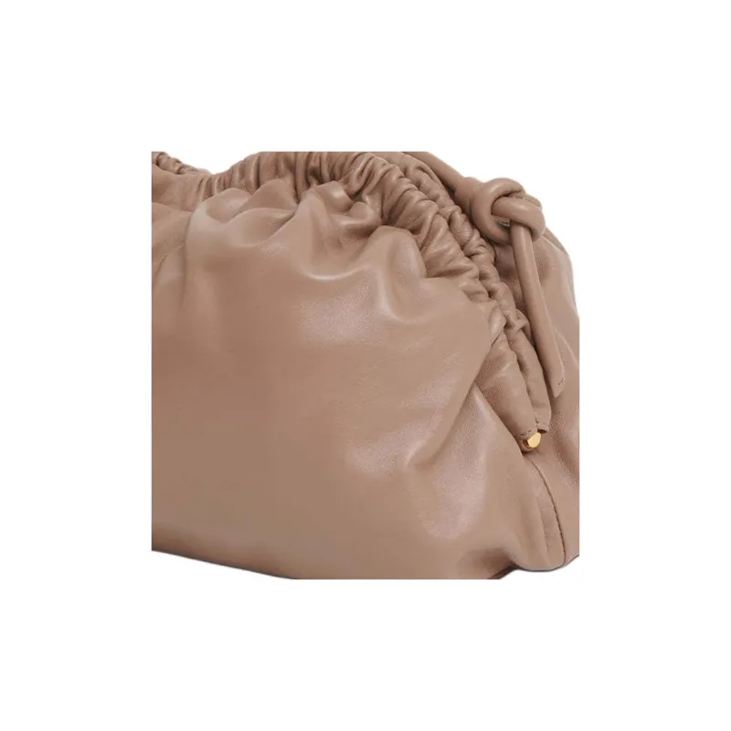 MANSUR GAVRIEL Lambskin Cloud Bag Clutch Extra Large Women's Brown-3