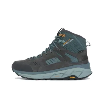 KOLON SPORT Cushioned Anti-Slip Wear-Resistant Water-Resistant Moisture-Wicking High-Top Hiking Shoes Unisex Black Blue