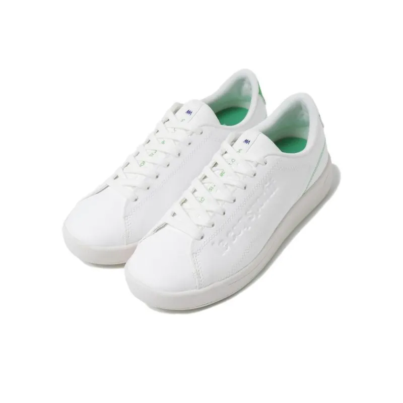 Le Coq Sportif Waterproof And Wear resistant Low Top Skateboard Shoes Unisex White Green-2