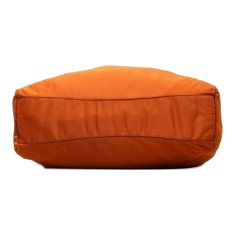 PRADA Nylon Tote Bag Shopping Bag Shoulder Bag Handbag Unisex Orange-4
