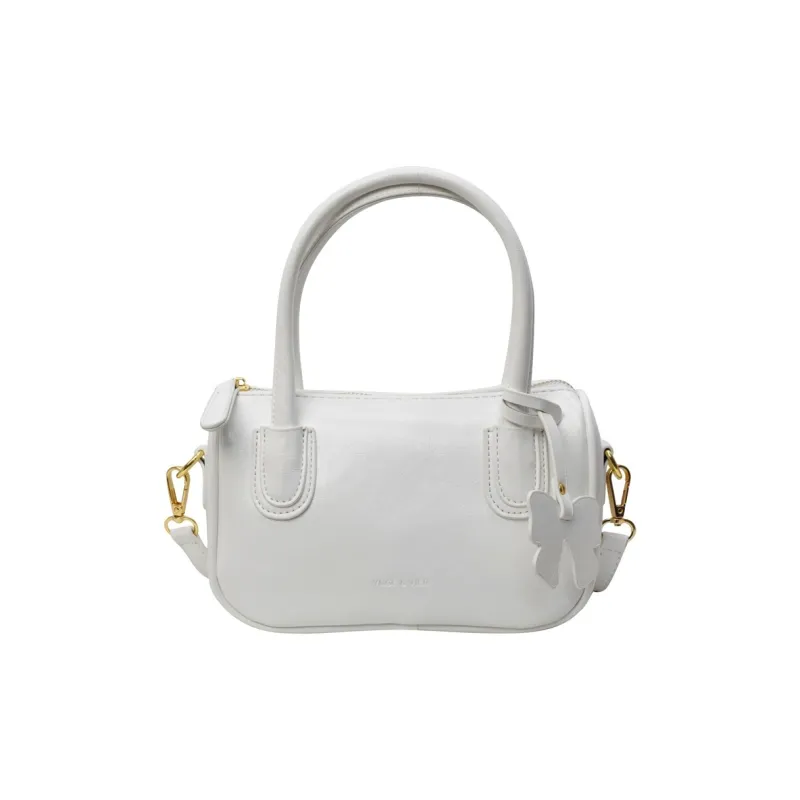 NOMK PU One Shoulder Handbag Women's Blue/Black/Pink/White-15