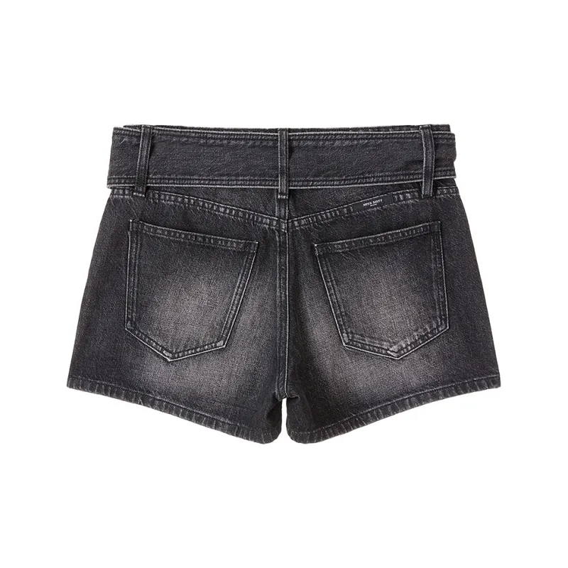 Miss Sixty Denim Shorts Women's Black Gray-1