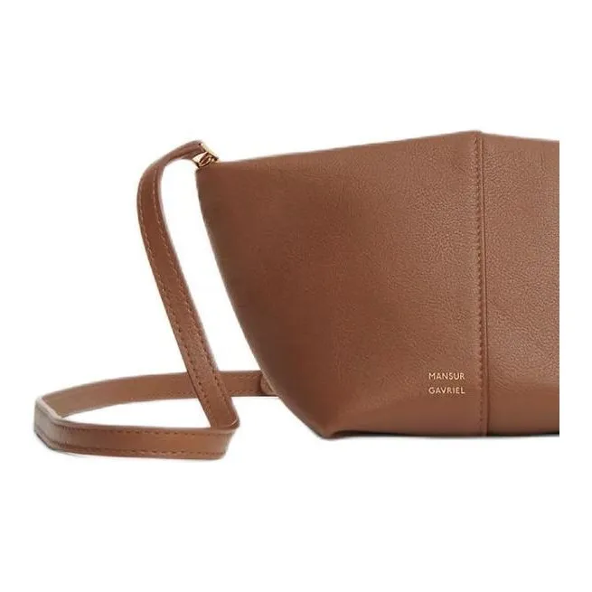 MANSUR GAVRIEL Calfskin Shoulder Bag Crossbody Bag Women's Brown-4
