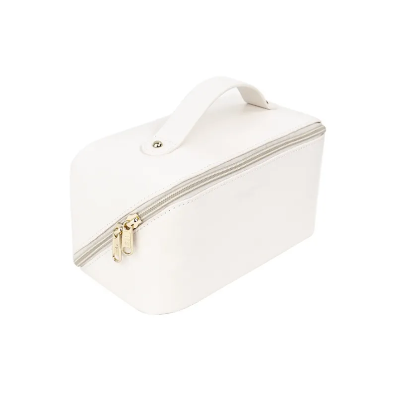 JANE KLAIN Synthetic Leather Makeup Bag Regular Unisex White/Black/Pink-0