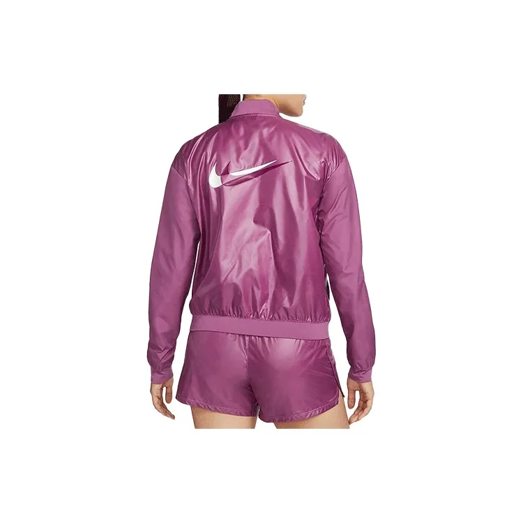 Nike Cropped Coats Women's Purple-1
