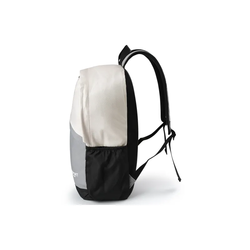 SAIQI Polyester Backpack Regular Unisex Ecru/Medium Gray/Black-2