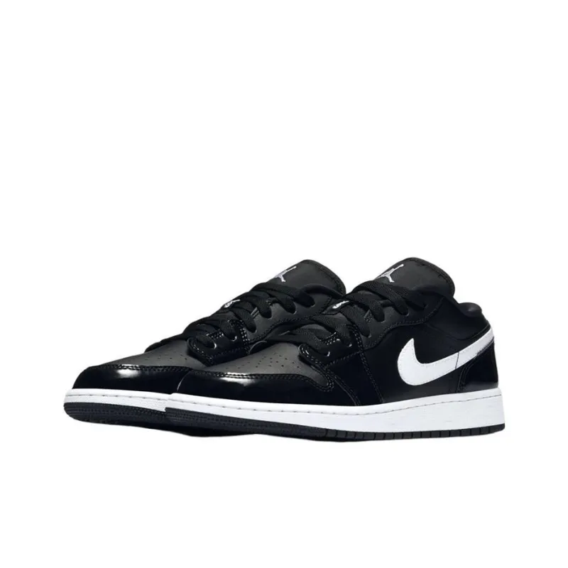 Jordan 1 Low Black Patent White GS-2
