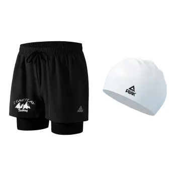 PEAK Swimming Sets Polyester Seaside, Swimming Pool Men's Black
