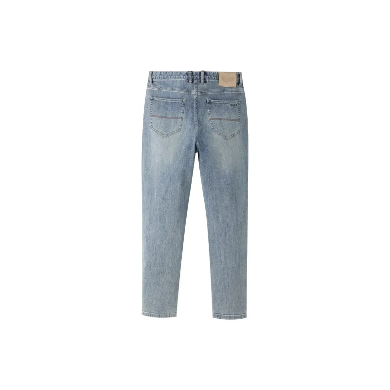 HLA Jeans Men Blue Gray Ox Transition Color Light D6-1