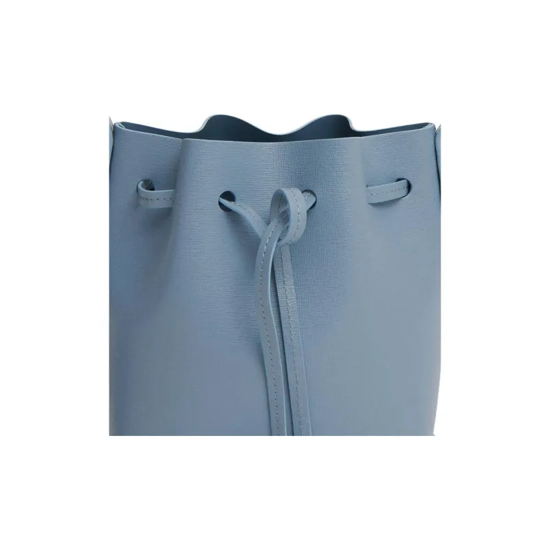 MANSUR GAVRIEL Saffiano Leather Bucket Bags Shoulder Bag Crossbody Bag Extra Mini Women's Sky Blue-3