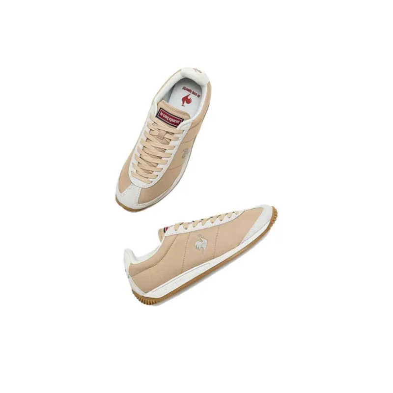 Le Coq Sportif Lightweight Low Top Casual Shoes Unisex Brown White-3