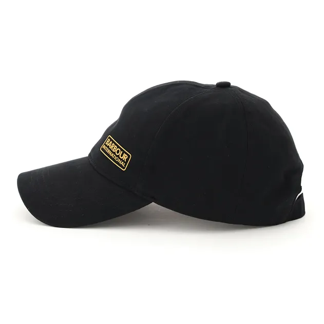 BARBOUR Cotton Baseball Caps Men's Black-1