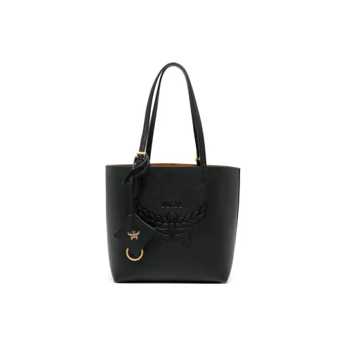 MCM Himmel Leather Tote Bag