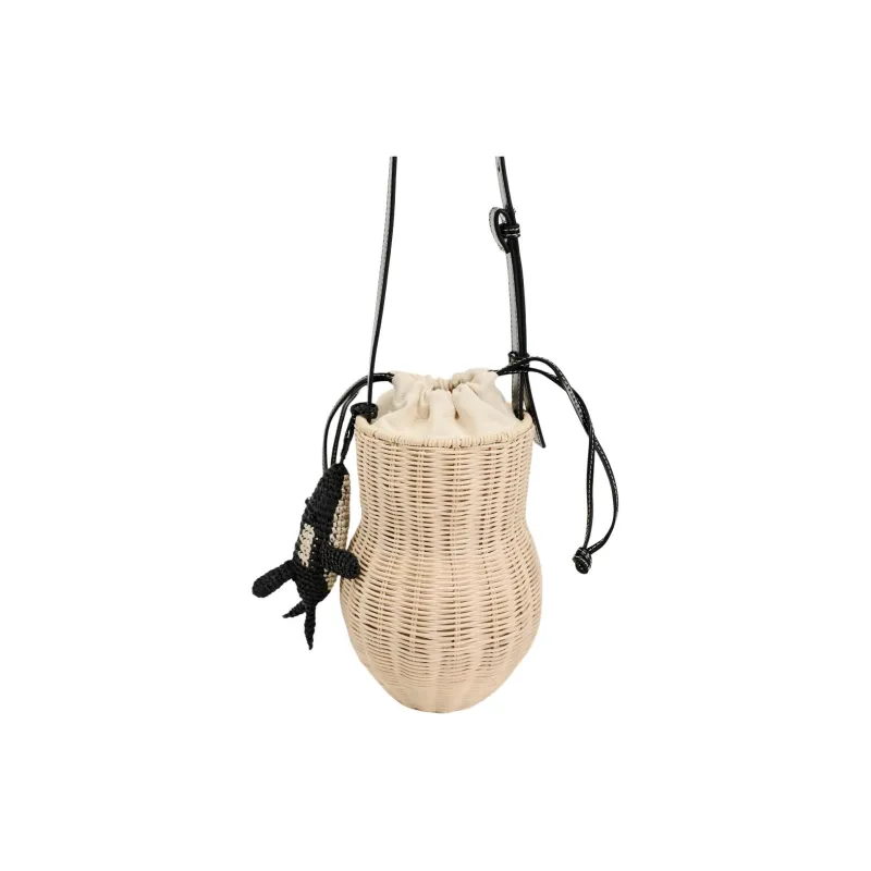 ZARA Polyurethane Woven Bag Crossbody Bag Shoulder Bag Large Size Women's Natural Color-1