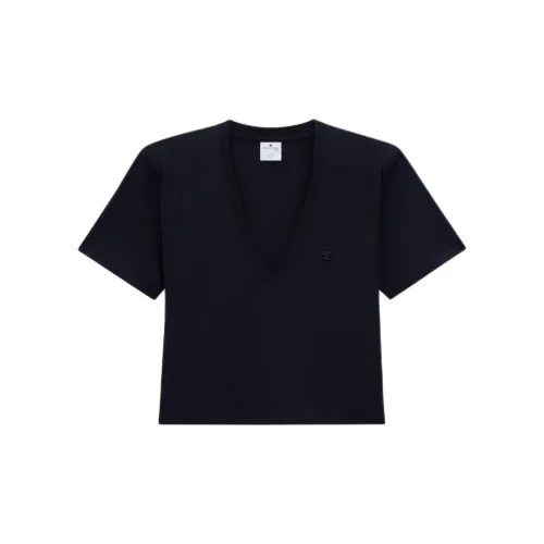 COURREGES T-Shirts Women's BLACK/Black