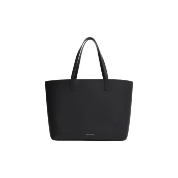 MANSUR GAVRIEL Plant Tanned Leather Tote Bag Shopping Bag Handbag Large Size Women's Black & Natural
