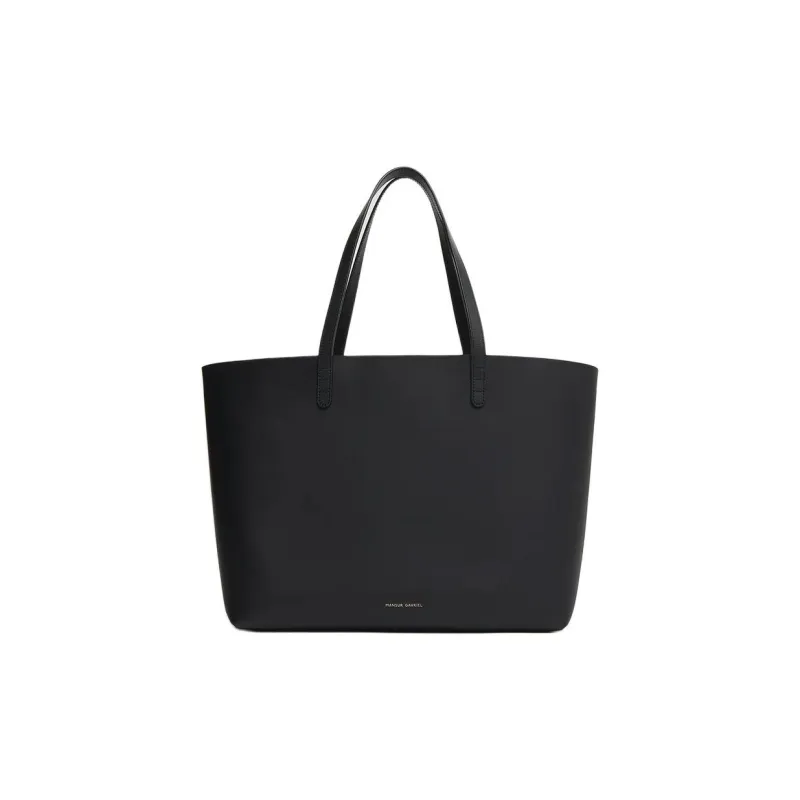 MANSUR GAVRIEL Plant Tanned Leather Tote Bag Shopping Bag Handbag Large Size Women's Black & Natural-0