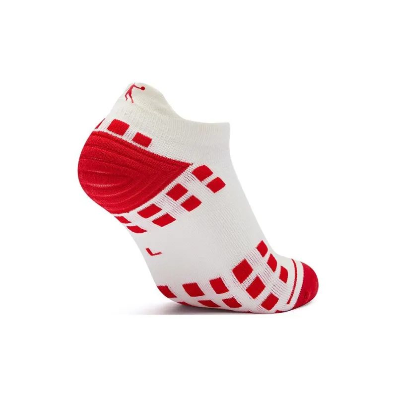 QIAODAN x QIANGFENGCHUIFU,LIANMINGKUAN No Show Socks Unisex Tomato Red-1
