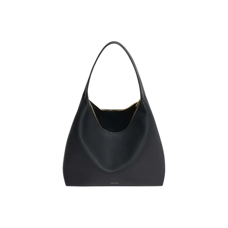 MANSUR GAVRIEL Calfskin Hobo Bag Handbag Shoulder Bag Extra Large Women's Black-3