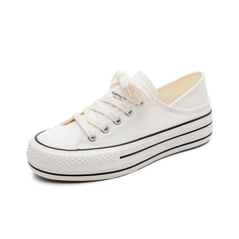 Warrior Warrior Wear resistant And Lightweight Low Top Canvas Shoes Women's White Black-2