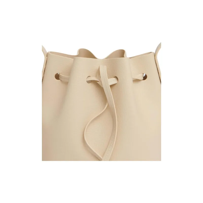 MANSUR GAVRIEL Mini Logo-stamp Leather Bucket Bag-3