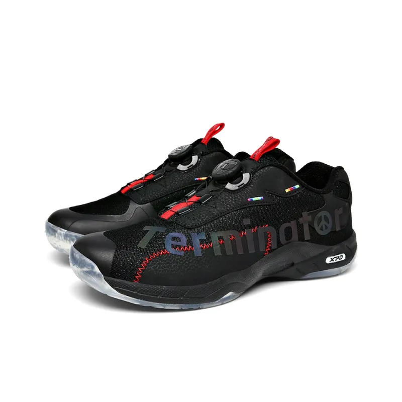 XPD Badminton Shoes Unisex Low Top Black-4
