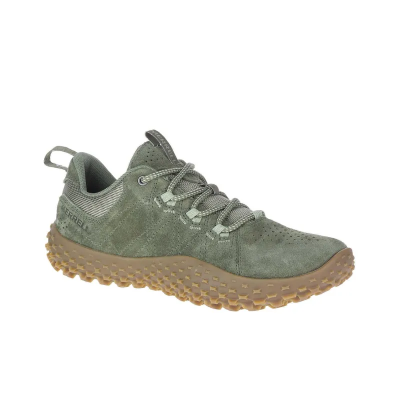 MERRELL Wrapt Shock Absorbers With Slip Resistant And Abrasion Resistant Properties Low Top Casual Shoes Women's Green-3