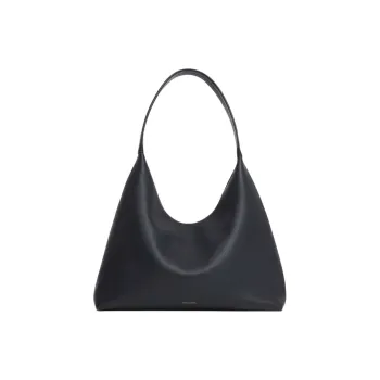 MANSUR GAVRIEL Calfskin Hobo Bag Handbag Shoulder Bag Extra Large Women's Black