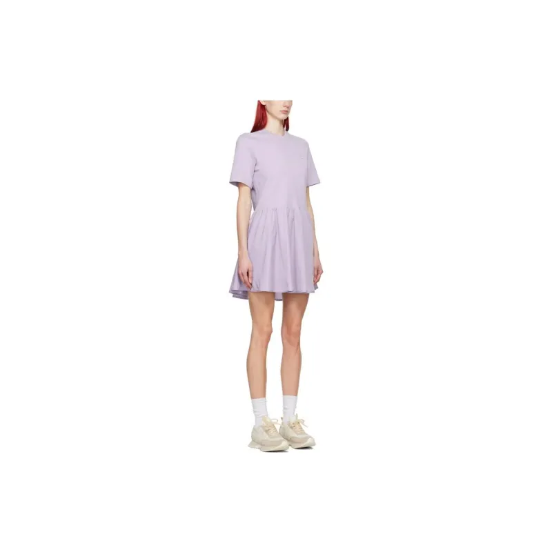 Moncler Short Sleeved Dress Women's Purple-2
