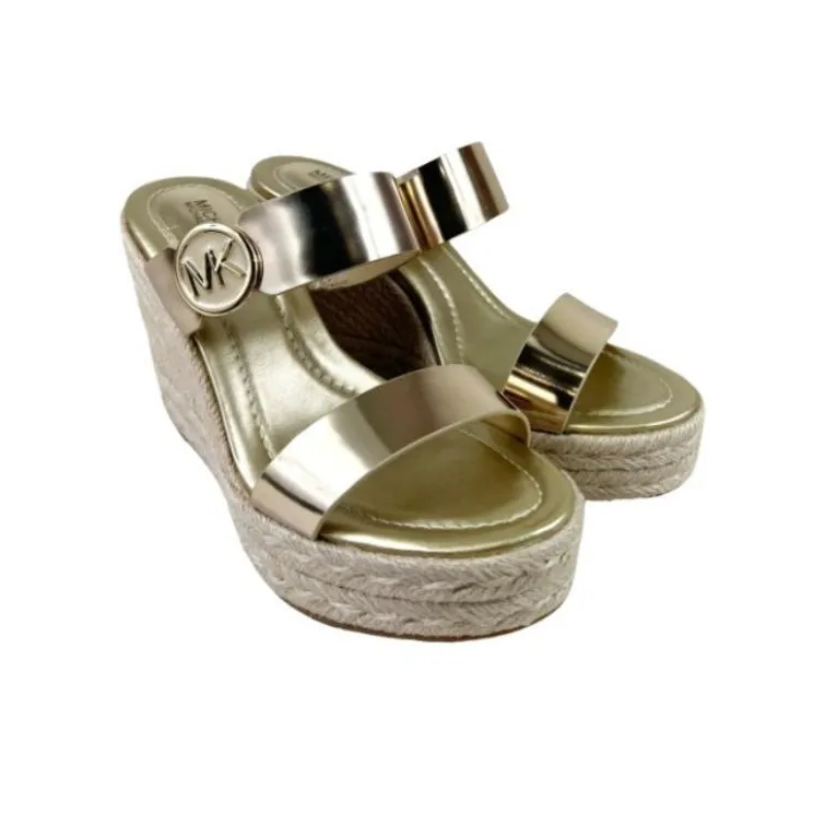 Michael Kors Lucinda Leather Wedge Sandals-2