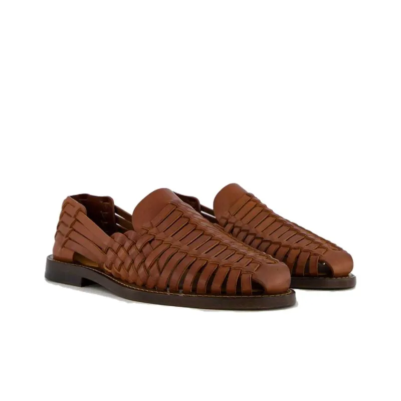 Brunello Cucinelli Woven Leather Sandals-3