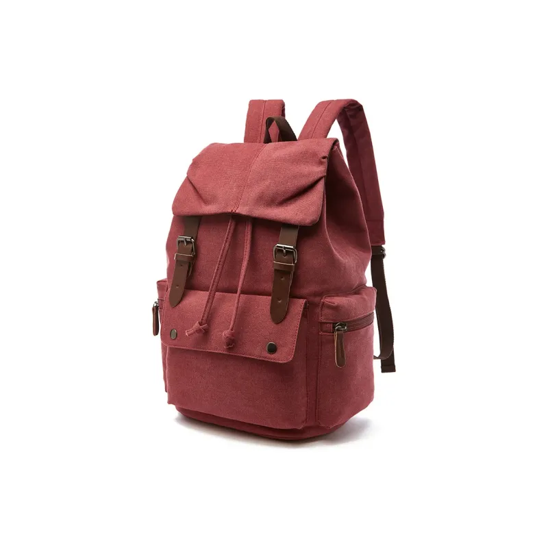 CMLZIUA Canvas Backpack Unisex Coffee/Black/Khaki/Dark Blue/Gray/Maroon/Army Green-17