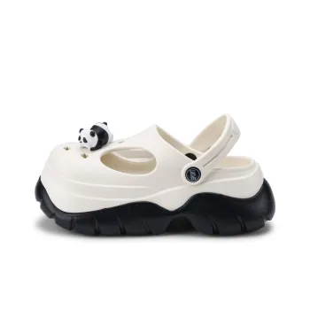 XMISTUO Cute Panda Soft-Sole Closed Toe Slippers Shoes Clogs 4cm Women's