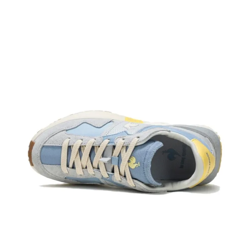 Le Coq Sportif Abrasion Resistant Support Low Top Casual Shoes Men's Light Blue Gray-2