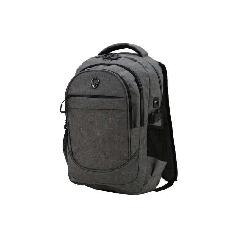 Traveler's Choice Polycarbonate PC Backpack Unisex Brush Gray-1