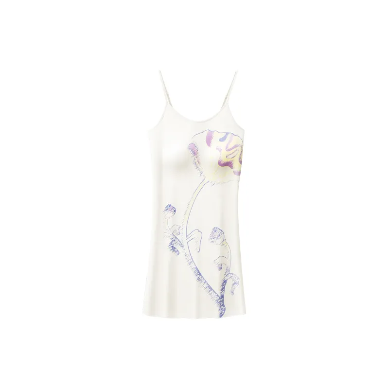 Crabsecret Nightgown Women's Moon White-0