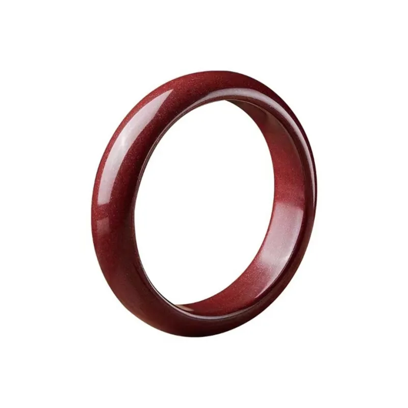 Xifeng Building Cinnabar Jade Bangles Unisex-0