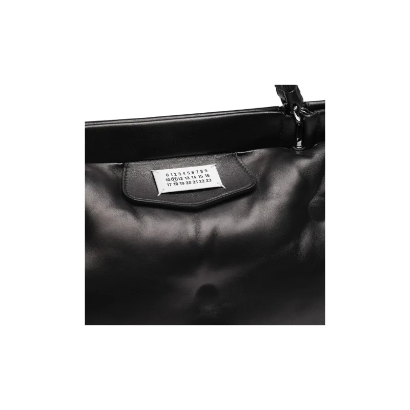 Maison Margiela Glam Slam Sheepskin Handbag Medium Size Women's Black-4