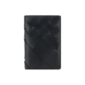 Bottega Veneta Leather Wallet Men's Black
