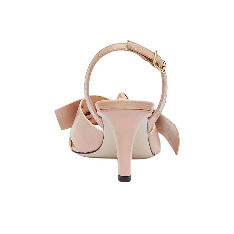 FENDI FF Fashion Sandal 8cm Women's Pink-3
